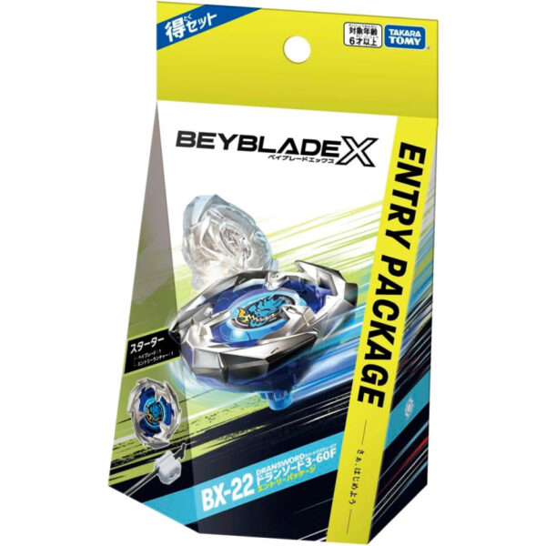 Beyblade X BX-22 Dran Sword Gasing Impor Asli Jepang Takara Tomy