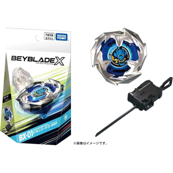 Beyblade X BX-01 Dran Sword & BX-05 Wizard Arrows Asli Jepang