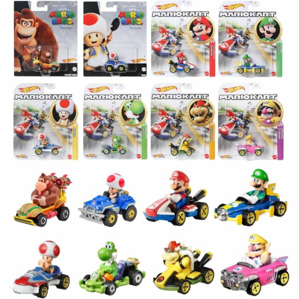 Hot Wheels Mario Kart ‎GBG25-988G (8 Mini Car)