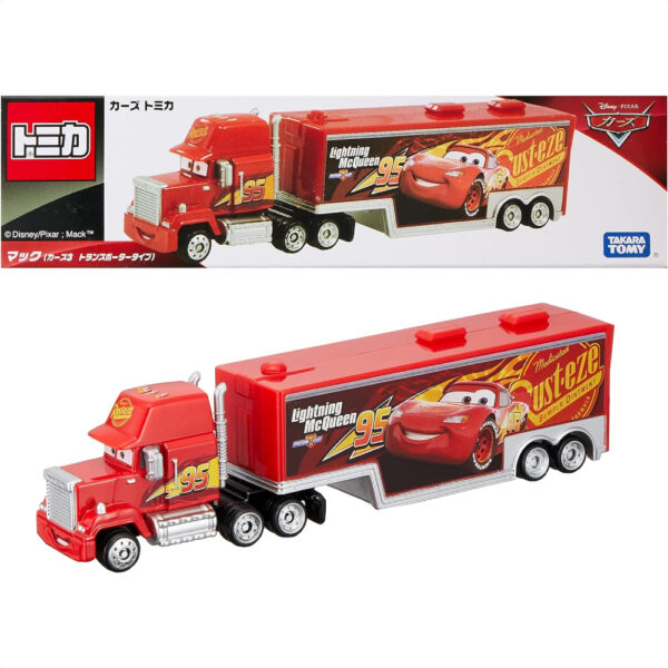 Disney Cars Mack Lightning McQueen Trailer Transporter Miniatur