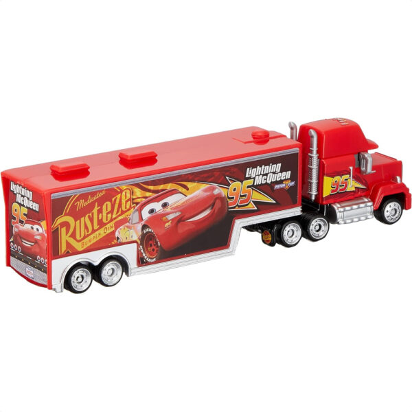 Disney Cars Mack Lightning McQueen Trailer Transporter Miniatur