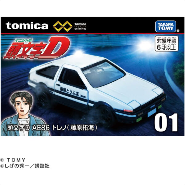 Diecast Initial D AE86 Toreno Takara Tomy Premium Unlimited