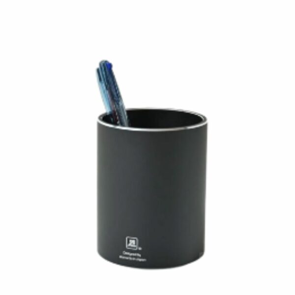 ALUMANIA Pen Stand Round Tempat Pensil [HItam]