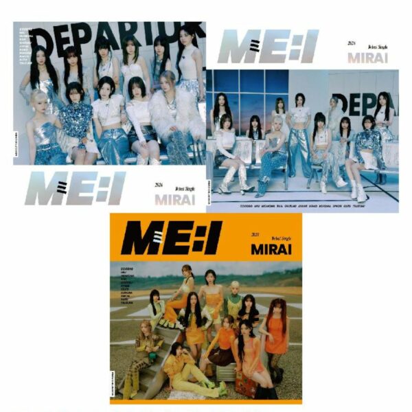 [3CD+ 2 DVD] ME:I  MIRAI ( first edition A & B + Regular edition) + Bonus