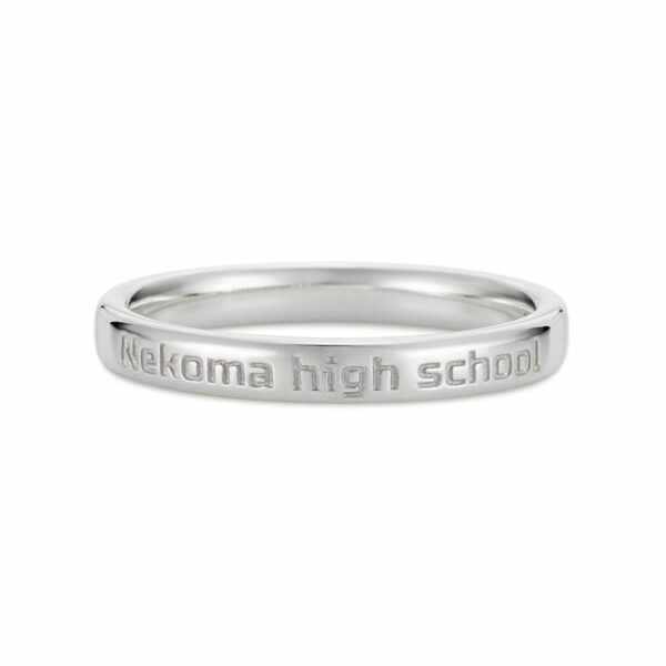 Haikyu!! Famous Quote Shoyo Kenma Kozune Ring Silver