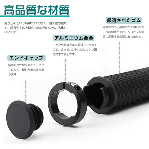 Handgrip sepeda Karet Universal Anti slip PureSino Impor Jepang