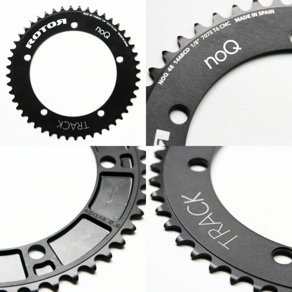 [Chainring] ROTOR - NO-Q Aero Track 50T (Black) Sempurna