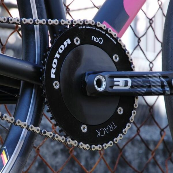 [Chainring] ROTOR - NO-Q Aero Track 50T (Black) Sempurna