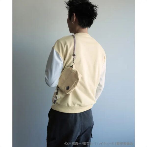 Kaos Haikyuu × HOOK sweatshirt Yellow (Tsukishima/Yamaguchi)