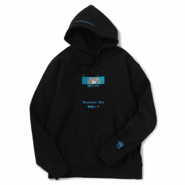 [Pre-Order] EVANGELION Embroidery Hoodie (Ayanami Rei) Eksklusif