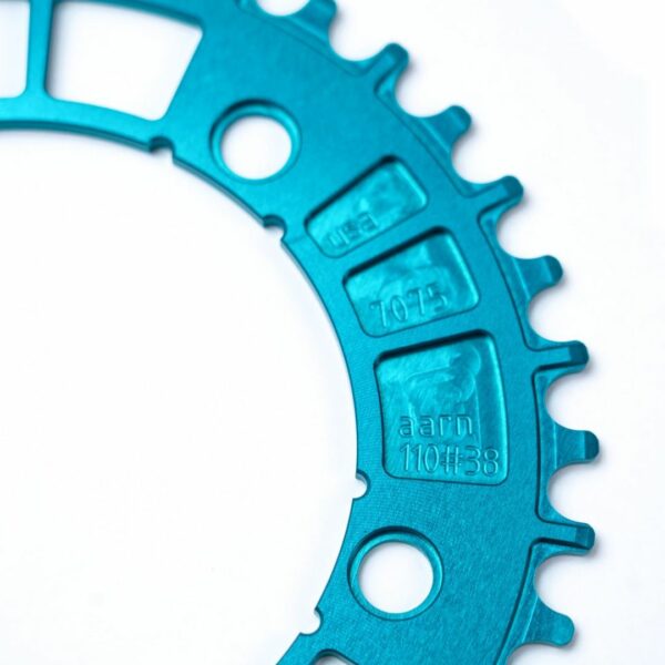 [Chainring] AARN Narrow Wide BL Limited PCD 110mm (teal) Asli