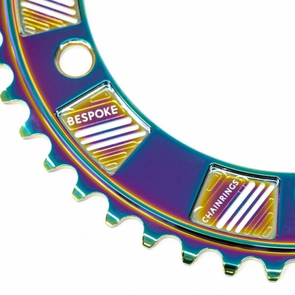 Chainring Sepeda DELUXE CYCLES PCD 144mm (Oil Slick) Orisinil