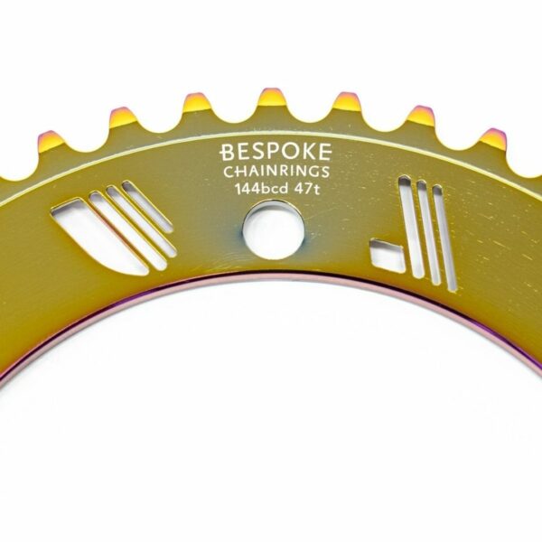 Chainring Sepeda DELUXE CYCLES PCD 144mm (Oil Slick) Orisinil