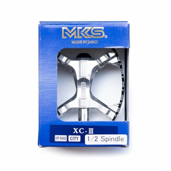 [Pedal] MKS XC-III Bear Trap 1/2" (silver) Pedal Sepeda Asli Jepang