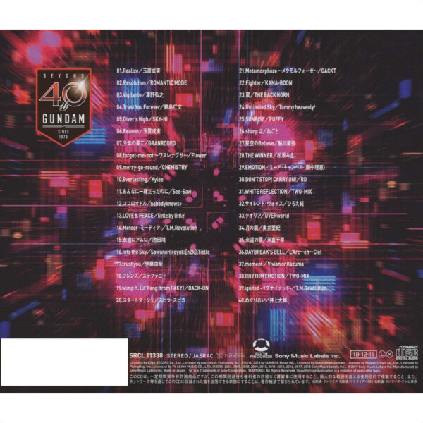 [CD] (Sony Music Labels) Various Artists - Mobile Suit Gundam 40th Anniversary Vol.2 BEST ANIME MIX populer