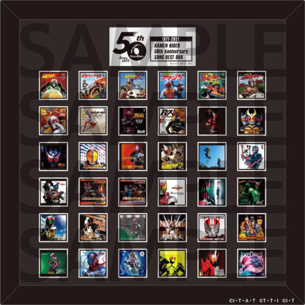 Various Artists - Kamen Rider 50th Anniversary SONG BEST BOX First Press Limited Edition (Complete Box, CD 18 Disc Set) edisi terbatas