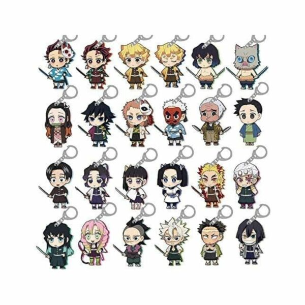 Gantungan Kunci Akrilik Kimetsu no Yaiba All Character Keychain Demon Slayer (23 Pieces Set)