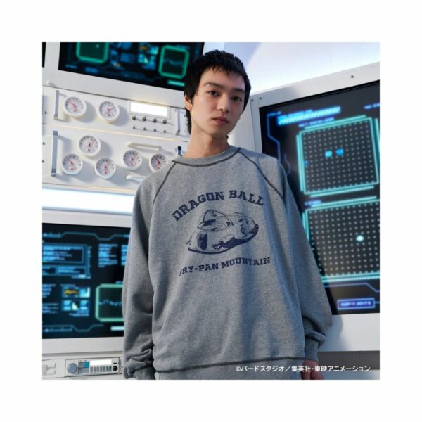 Sweater Peace and After X Dragon Ball Z - Hover Car Sweatshirt (Gray)