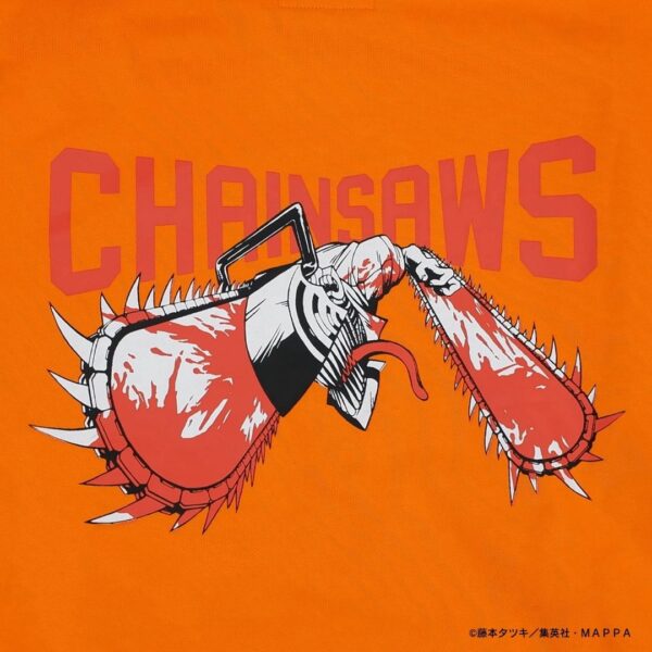 [Hoodie] Peace and After Chainsaw Man Chainsaw Hoodie (Orange) Asli