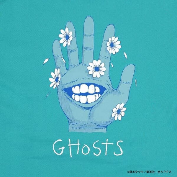 [Hoodie] Peace and After Chainsaw Man Ghost Hoodie (Light Blue) Asli