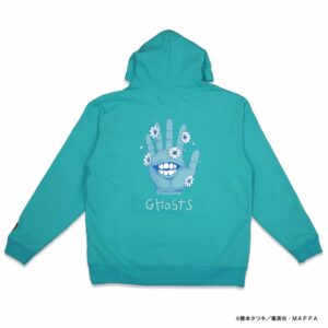 [Hoodie] Peace and After Chainsaw Man Ghost Hoodie (Light Blue) Asli