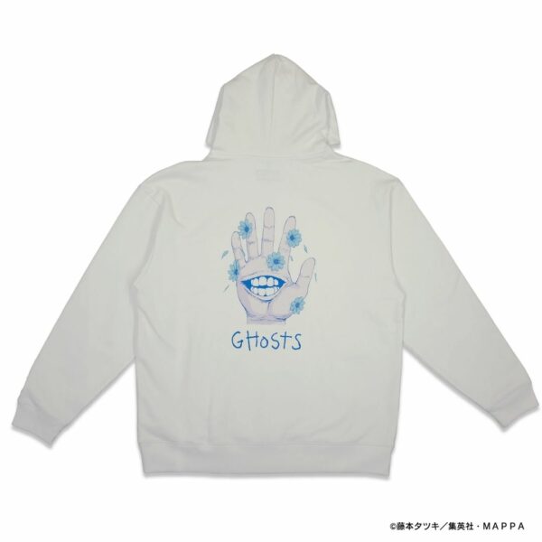 [Hoodie] Peace and After Chainsaw Man Ghost Hoodie (White) Asli