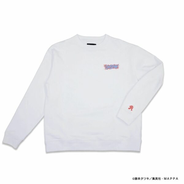 [Sweater] Peace and After Chainsaw Man Sea Cucumber Devil Sweatshirt (White) Kualitas Tinggi