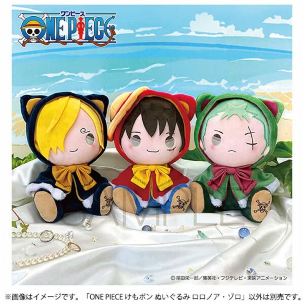 [Pre-Order] ONE PIECE Kemopon Plush Toy Roronoa Zoro Boneka Lucu 20cm