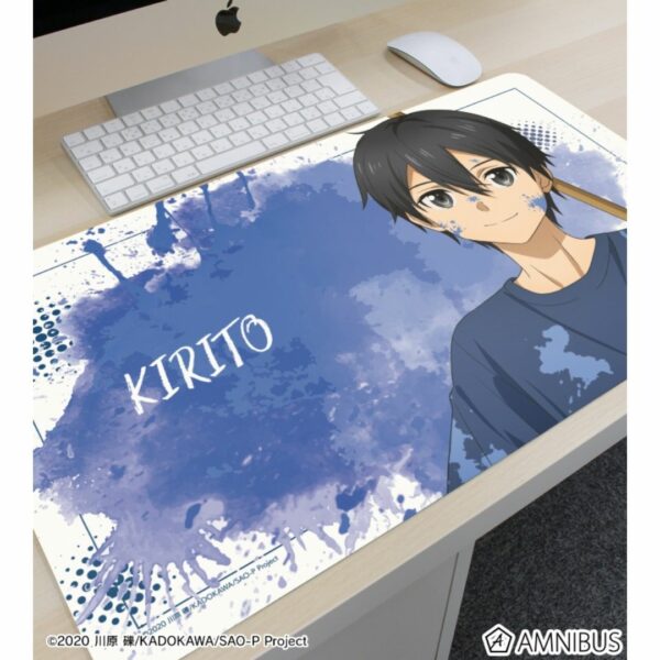 [Pre-Order] Desk Mat Sword Art Online Kirito Paint Style Desain Menarik