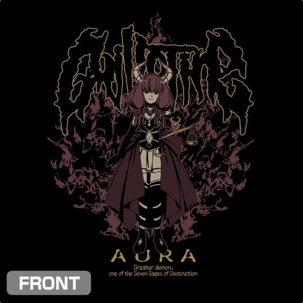 Kaos Cospa Aura the Guillotine T-shirt BLACK  (S/M/L/XL)