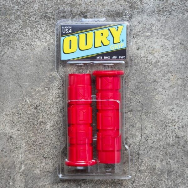 [Grip] OURY Grip Sepeda Mountain 120mm (Red) Handgrip Orisinil