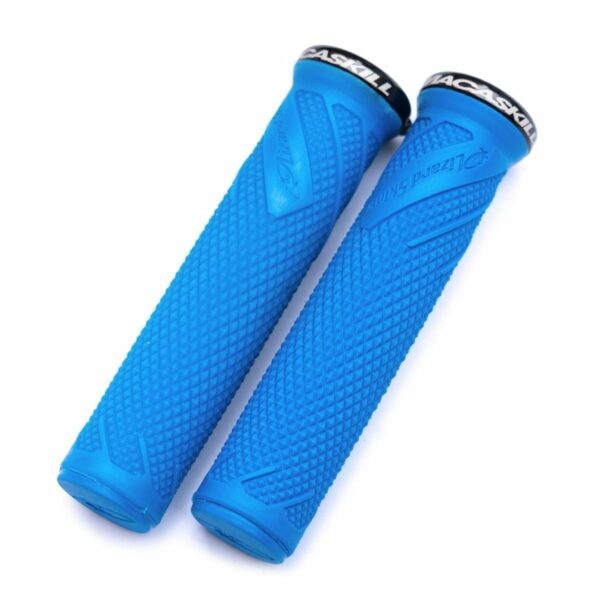 Grip Sepeda LIZARD SKINS Macaskill Lock-on Blue 135mm Handgrip Orisinil