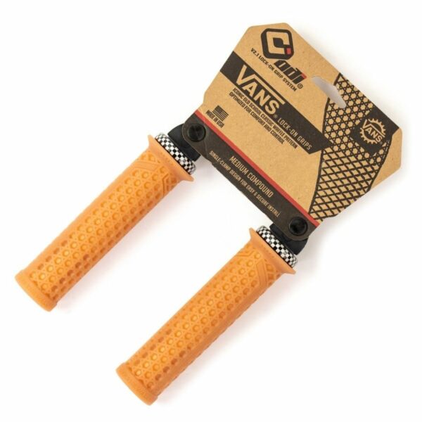 Grip Sepeda ODI Vans v2.1 Lock-on Gum/Checker 130mm Handgrip Kualitas Tinggi