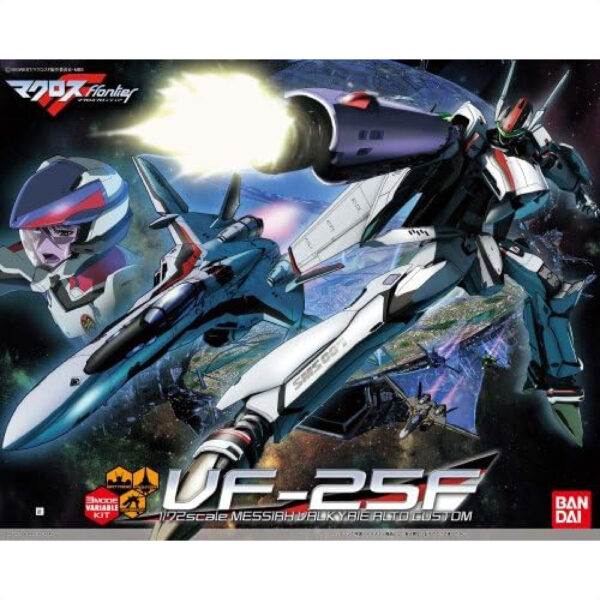 Figure 1/72 VF-25F Messiah Valkyrie Alto Machine Macross F Frontier asli Bandai 