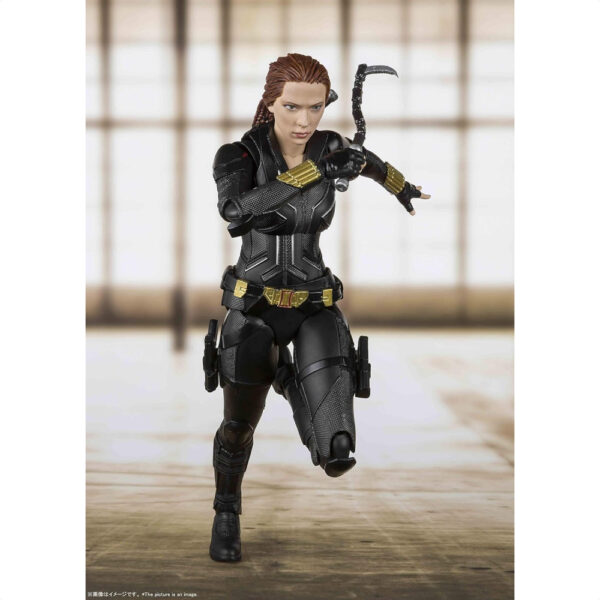 Figure Black Widow Marvel 18 cm SHFiguarts asli BANDAI SPIRITS