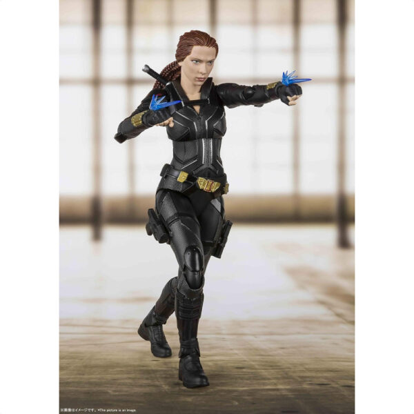 Figure Black Widow Marvel 18 cm SHFiguarts asli BANDAI SPIRITS