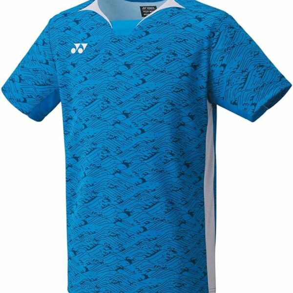 Yonex Men's Short Sleeve Game Shirt (Fitted Style) - Blue (002)