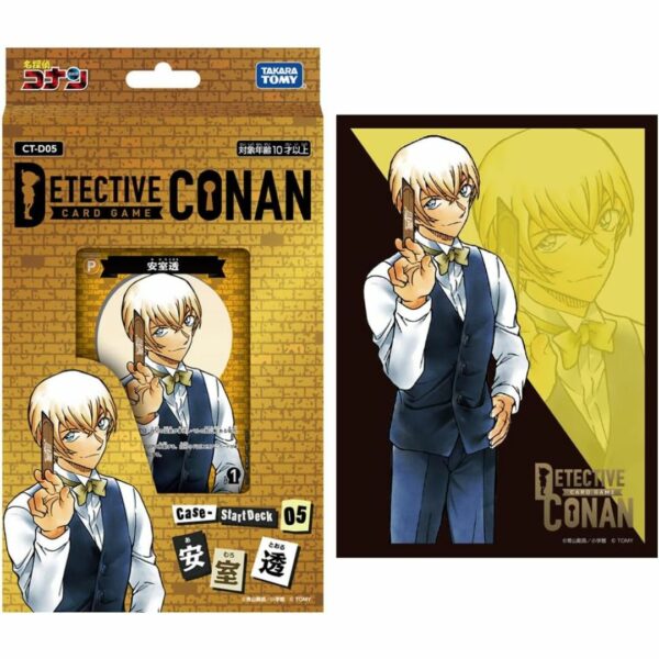 [Kartu] TAKARA TOMY Detective Conan TCG Deck and Sleeve Set Toru Amuro (CT-D05) Asli by Gosho Aoyama