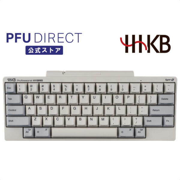 Happy Hacking Keyboard HHKB Professional Hybrid Type-S White - English Layout Nikmati Pengalaman Mengetik yang Nyaman dan Presisi (Jumlah tombol: 60)