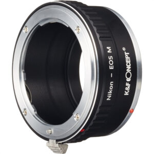 K & F Concept Lens Mount Adapter Adaptor KF-NFEM (Nikon F mount lens to Canon EF-M) Ubah Kamera Canon EF-M Anda Menjadi Lebih Fleksibel/ Luwes ! (EVCS-0624001)