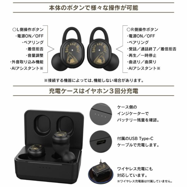 [Pre-Order] TWS Spice and Wolf CP-TWS01A Wireless Earphones Kualitas Tinggi