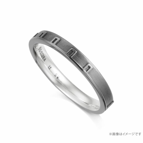 [Ring] U-Treasure Gintama Ring Toshiro Hijikata Silver (Black Coated) (2024) Kualitas Tinggi