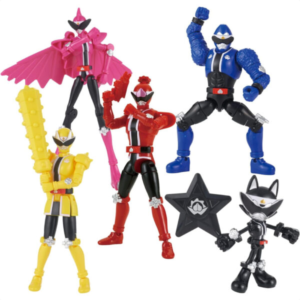 Figure Kotaro Sentai Don Brothers Change Heroes Don Brothers Set lengkap Bandai TFGQ-0059