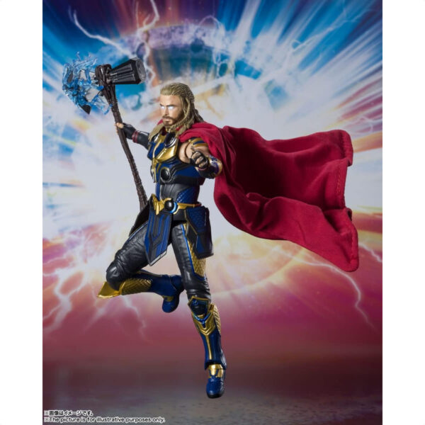 Figure SHFiguarts Thor Love and Thunder Marvel (Thor Love & Thunder) 165mm Bandai detail gila abis