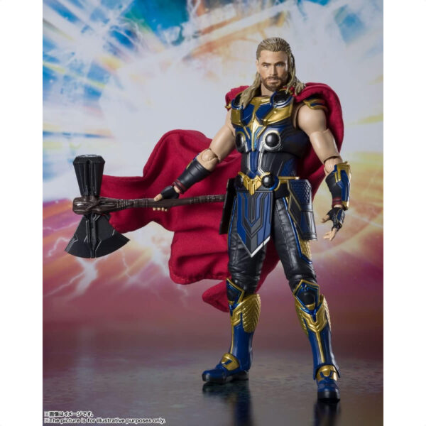 Figure SHFiguarts Thor Love and Thunder Marvel (Thor Love & Thunder) 165mm Bandai detail gila abis