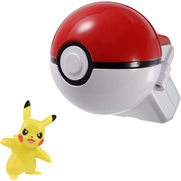 Figure Pokemon Moncolle Pikachu Pokeball asli Takara Tomy (TFGQ-0072)