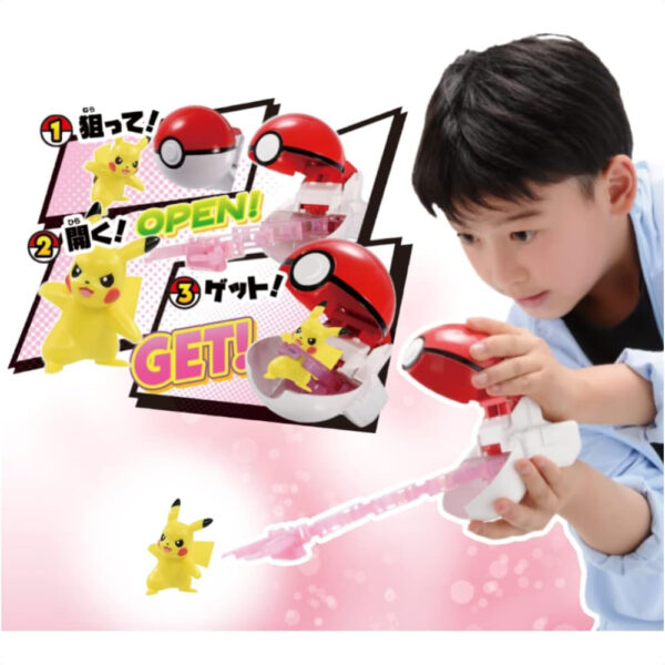 Figure Pokemon Moncolle Pikachu Pokeball asli Takara Tomy (TFGQ-0072)