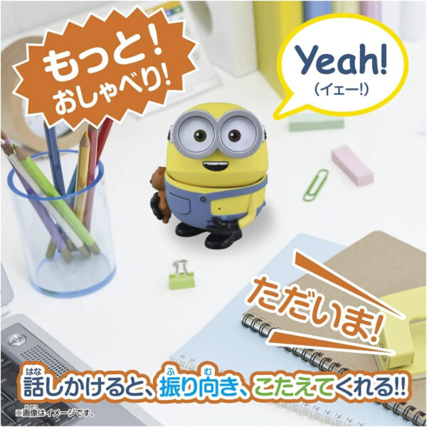 Takara Tomy 2021 More! Bellow! Minion Bob with Tim Universal Studios Action Figure lucu