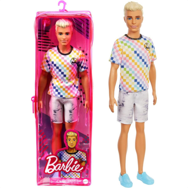 Boneka Barbie Ken Fashionista Colorful T-Shirt (rilis model 2022) di sini kualitas lebih bagus