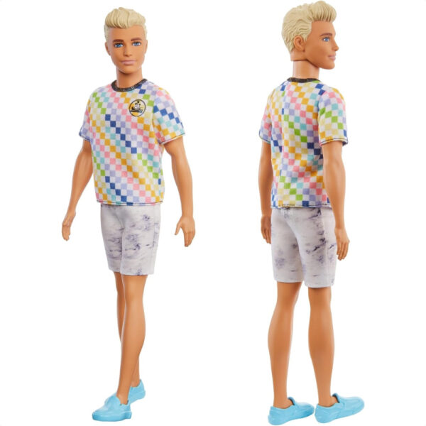 Boneka Barbie Ken Fashionista Colorful T-Shirt (rilis model 2022) di sini kualitas lebih bagus